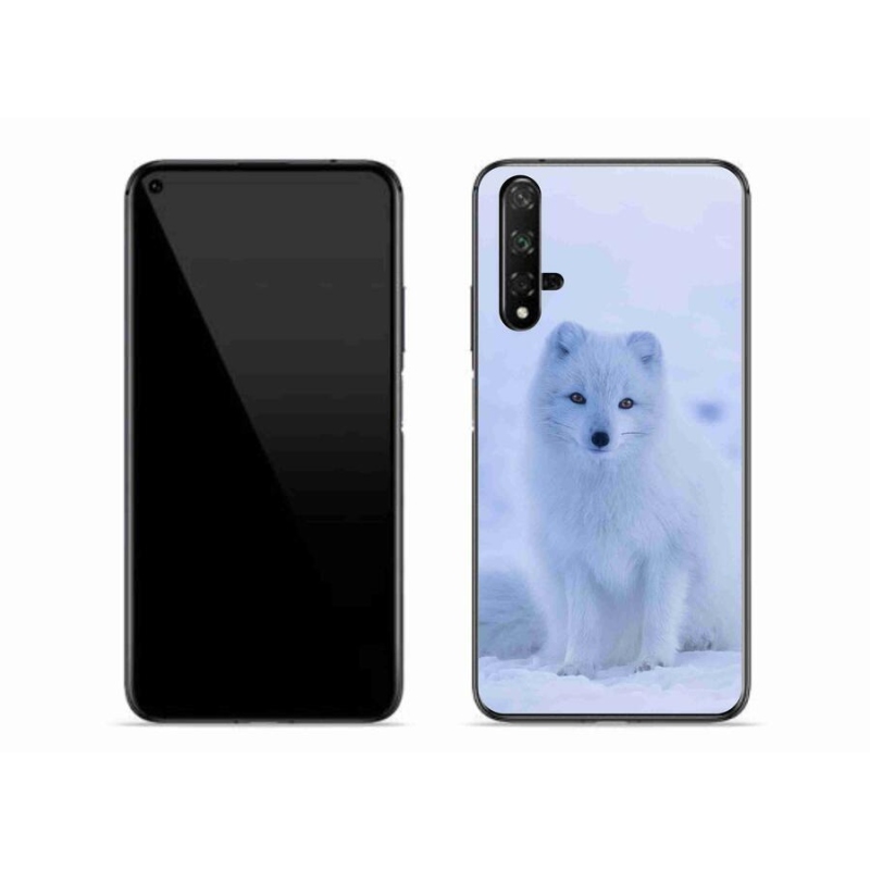 Gél borítás mmCase a Huawei Nova 5T számára - polár róka