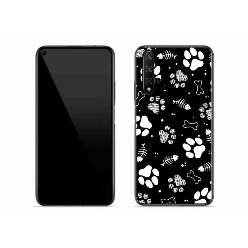 Gél borítás mmCase a Huawei Nova 5T-hez - kutyamancsok