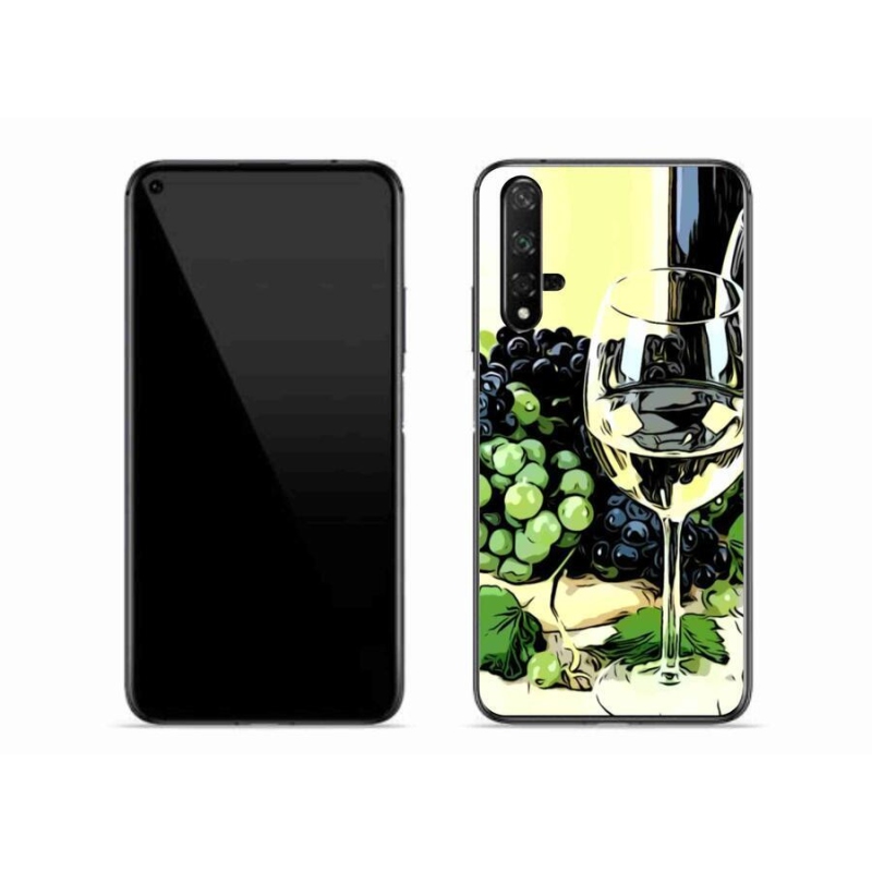 Gél borító mmCase mobil Huawei Nova 5T - pohár bor