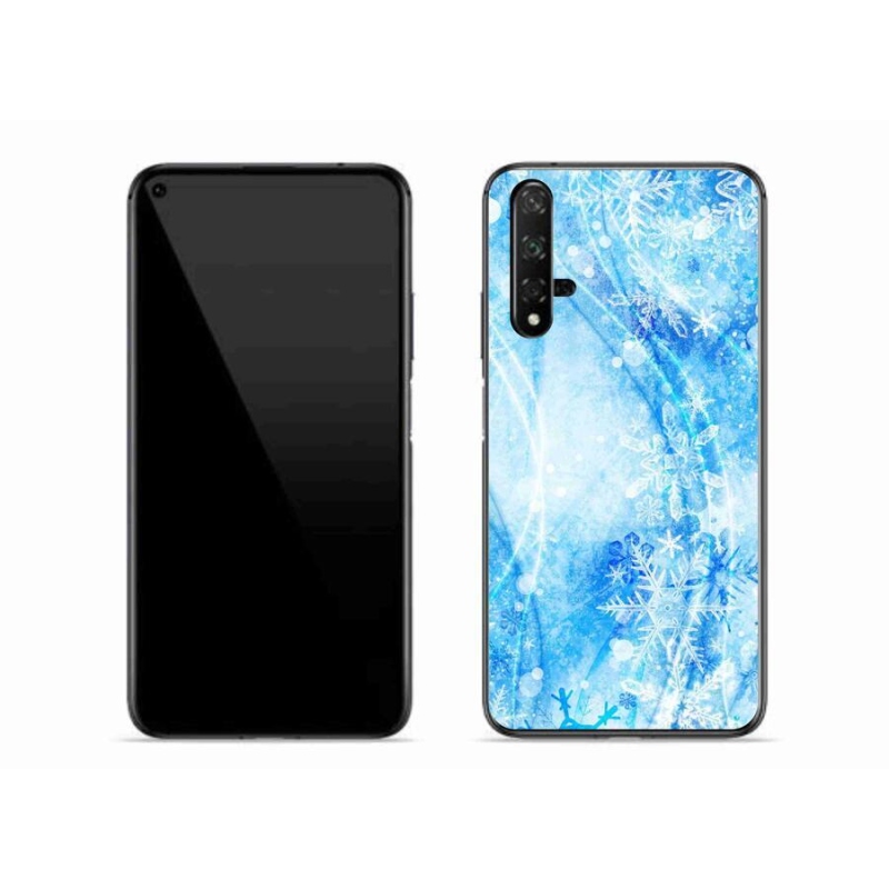 Gél borítás mmCase a Huawei Nova 5T-hez - hópelyhek