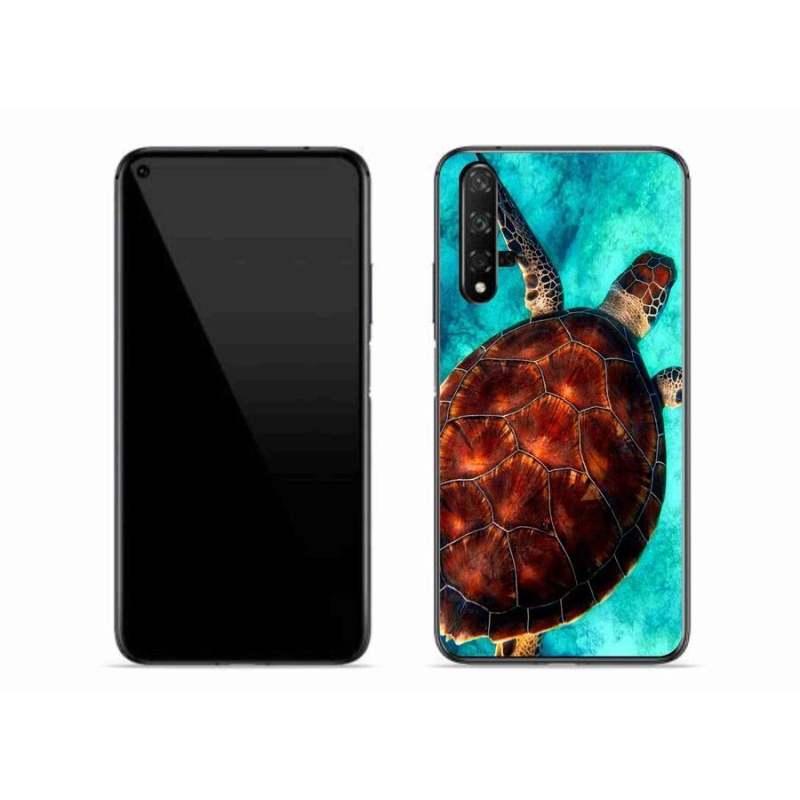 Gél borítás mmCase mobil Huawei Nova 5T - teknős - teknősbéka