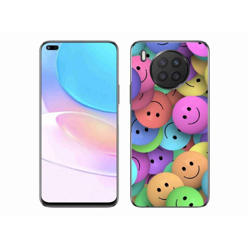 Gél borító mmCase a Huawei Nova 8i mobiltelefonon - színes smiley-k