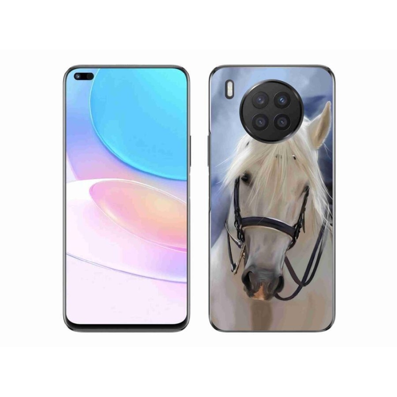 Gél borítás mmCase a Huawei Nova 8i készülékhez - fehér ló