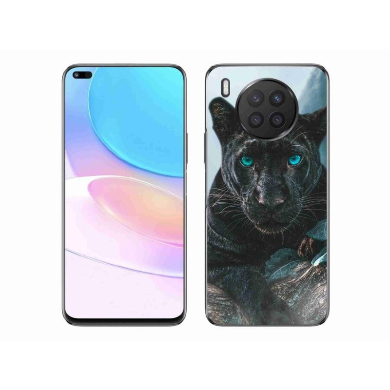 Gél borítás mmCase a Huawei Nova 8i készülékhez - fekete párduc