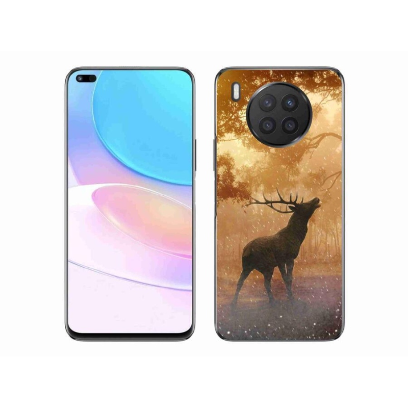 Zselés borítás mmCase a Huawei Nova 8i számára - szarvas a szarvasbőgésben