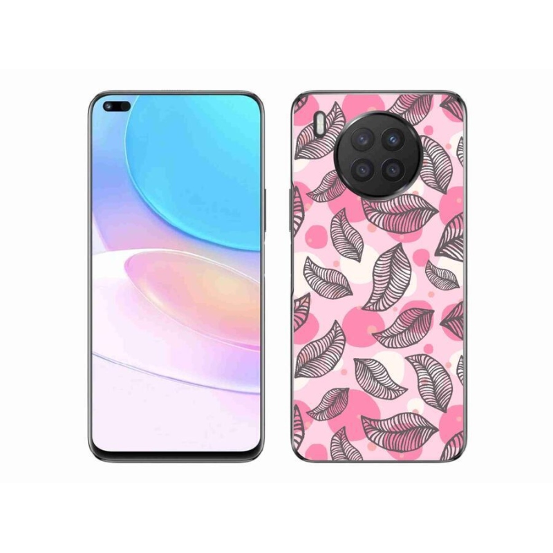 Gél borító mmCase a Huawei Nova 8i készülékhez - rajzfilm hulló levelek