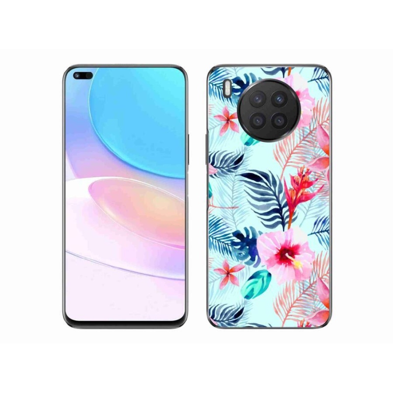 Gél borítás mmCase mobil Huawei Nova 8i - virágok