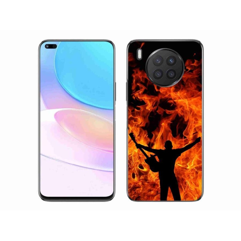 Gél borító mmCase mobil Huawei Nova 8i - zenész és tűz