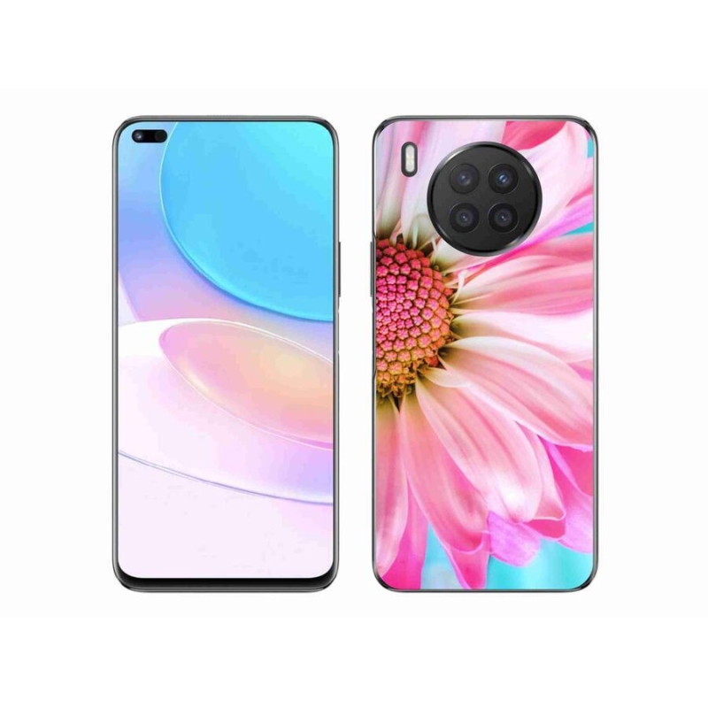 Gél borítás mmCase a Huawei Nova 8i készülékhez - rózsaszín virág