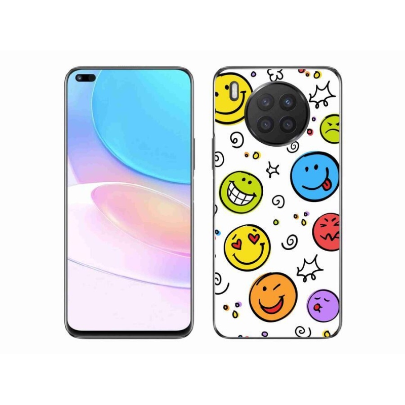 Gél borító mmCase a Huawei Nova 8i készülékhez - smiley-k