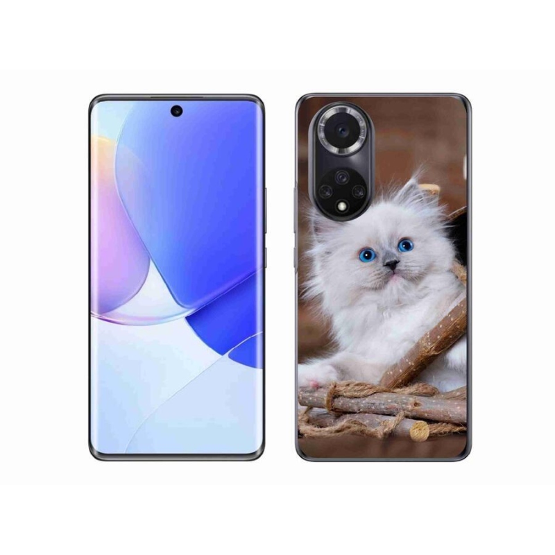 Gél borítás mmCase a Huawei Nova 9 készülékhez - fehér cica