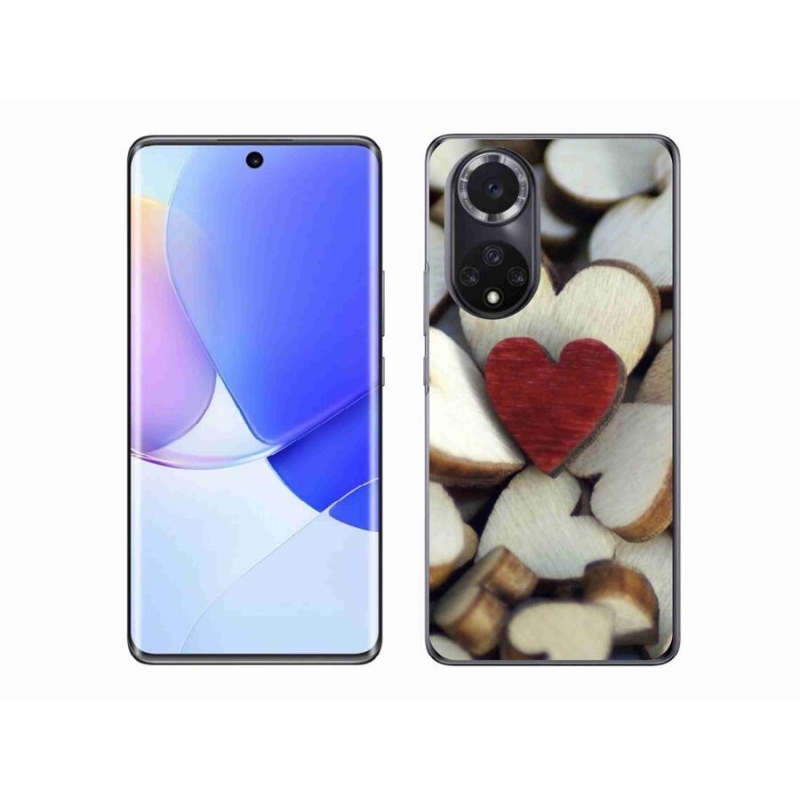 Gél borítás mmCase mobiltelefonhoz Huawei Nova 9 - gravírozott piros szív