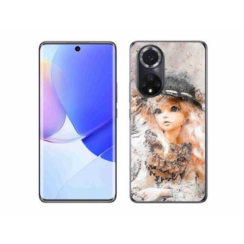 Gél borító mmCase mobil Huawei Nova 9 - lány egy kalapban