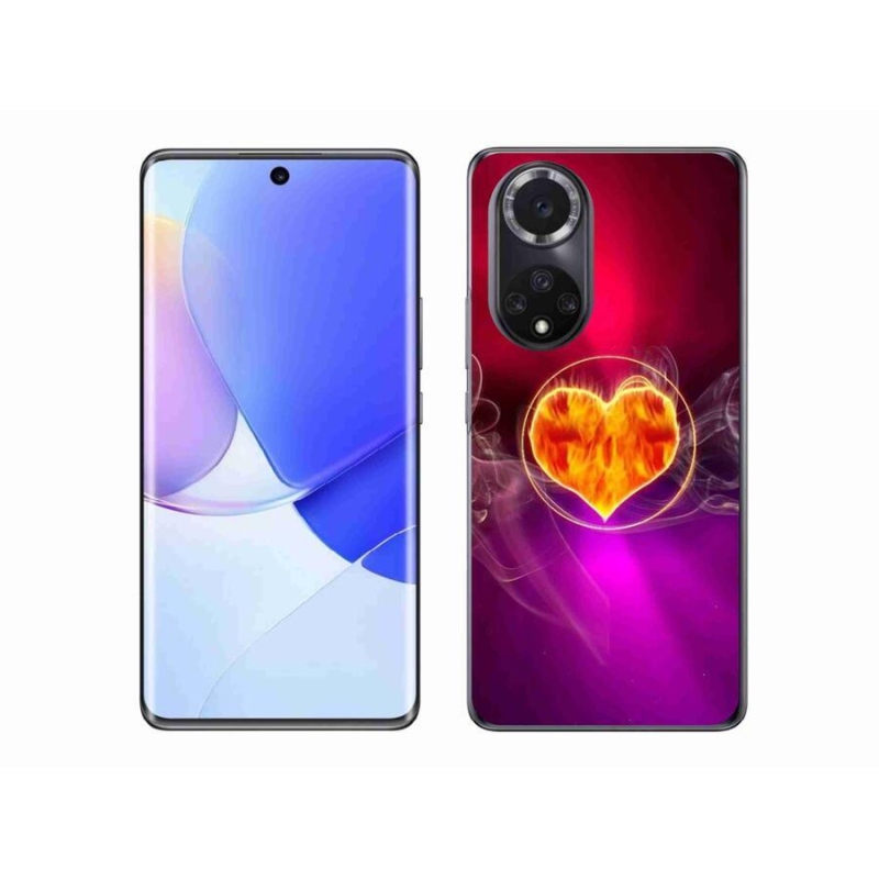 Gél borítás mmCase mobil Huawei Nova 9 - tüzes szív