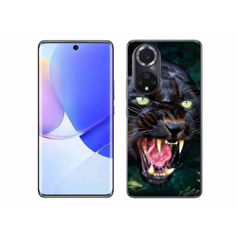 Gél borítás mmCase a Huawei Nova 9 készülékhez - dühös fekete párduc