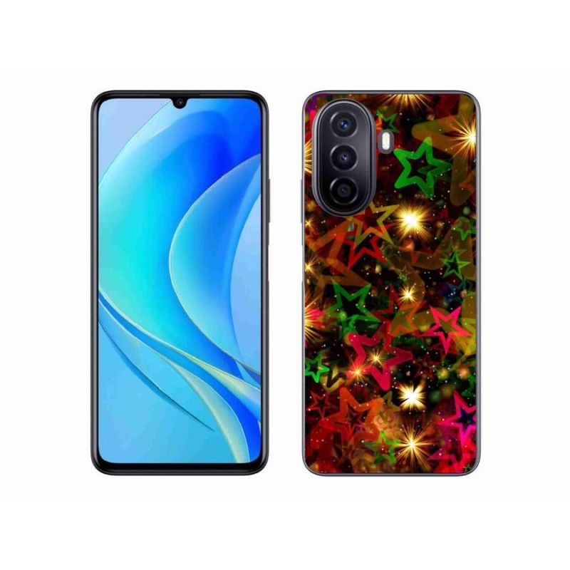 Gél borító mmCase mobil Huawei Nova Y70 - színes csillagok