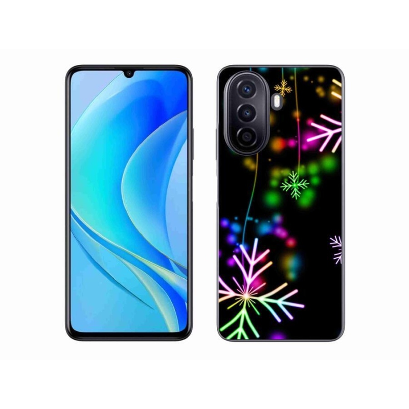 Gél borító mmCase a mobiltelefonon Huawei Nova Y70 - színes pelyhek