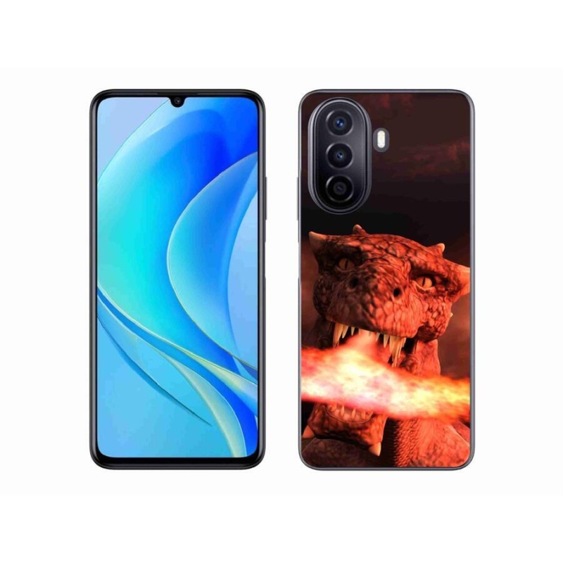 Gél borítás mmCase mobil Huawei Nova Y70 - sárkány