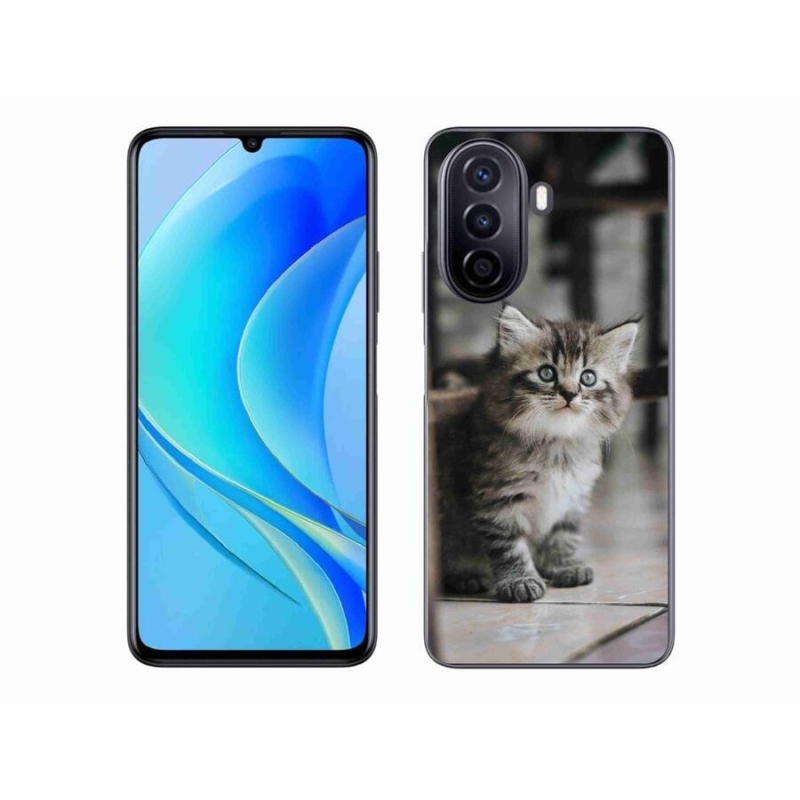 Gél borítás mmCase mobil Huawei Nova Y70 - cica