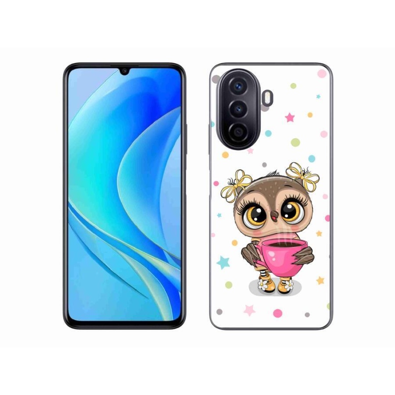 Gél borító mmCase mobil Huawei Nova Y70 - rajzfilm bagolyhoz