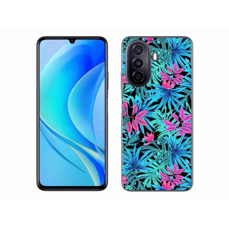 Gél borító mmCase a mobil Huawei Nova Y70 - virágok 3