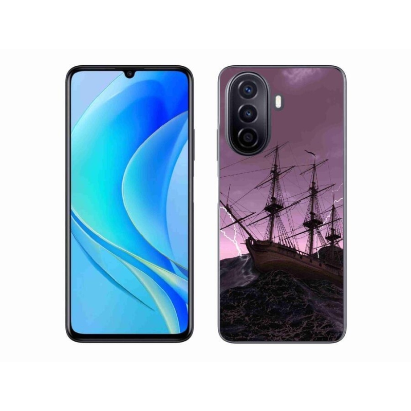 Gél borítás mmCase a Huawei Nova Y70-hez - hajó a viharban