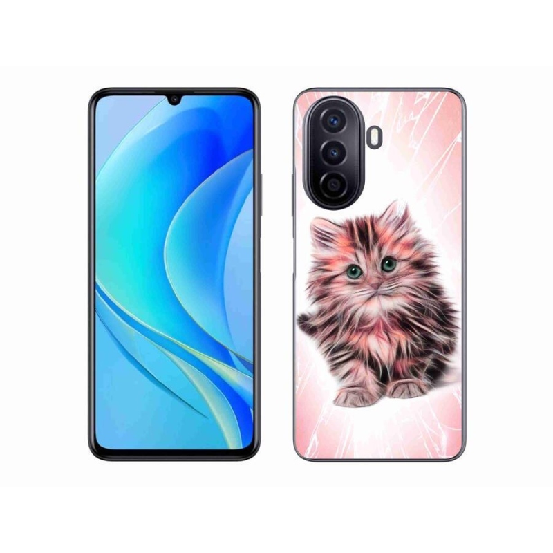 Gél borító mmCase mobil Huawei Nova Y70 - aranyos cica - cuki cica