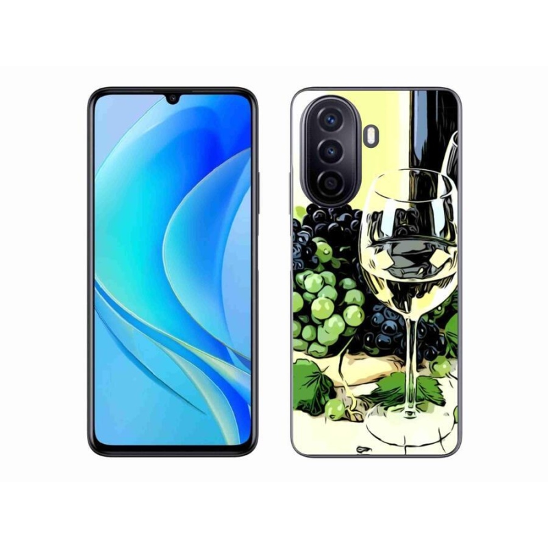 Gél borító mmCase mobil Huawei Nova Y70 - pohár bor
