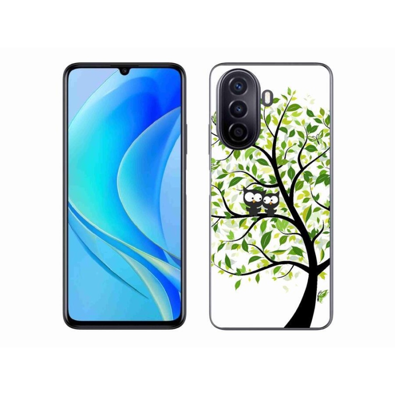 Gél borító mmCase a mobil Huawei Nova Y70 - baglyok a fán