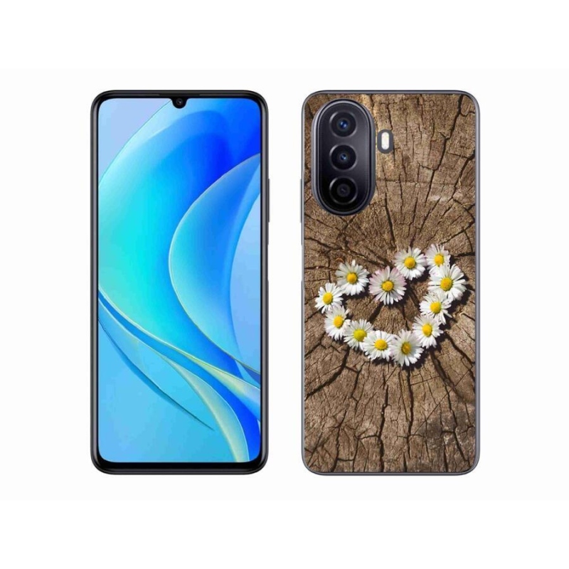 Gél borító mmCase a mobil Huawei Nova Y70 - szív a százszorszépek szívéhez