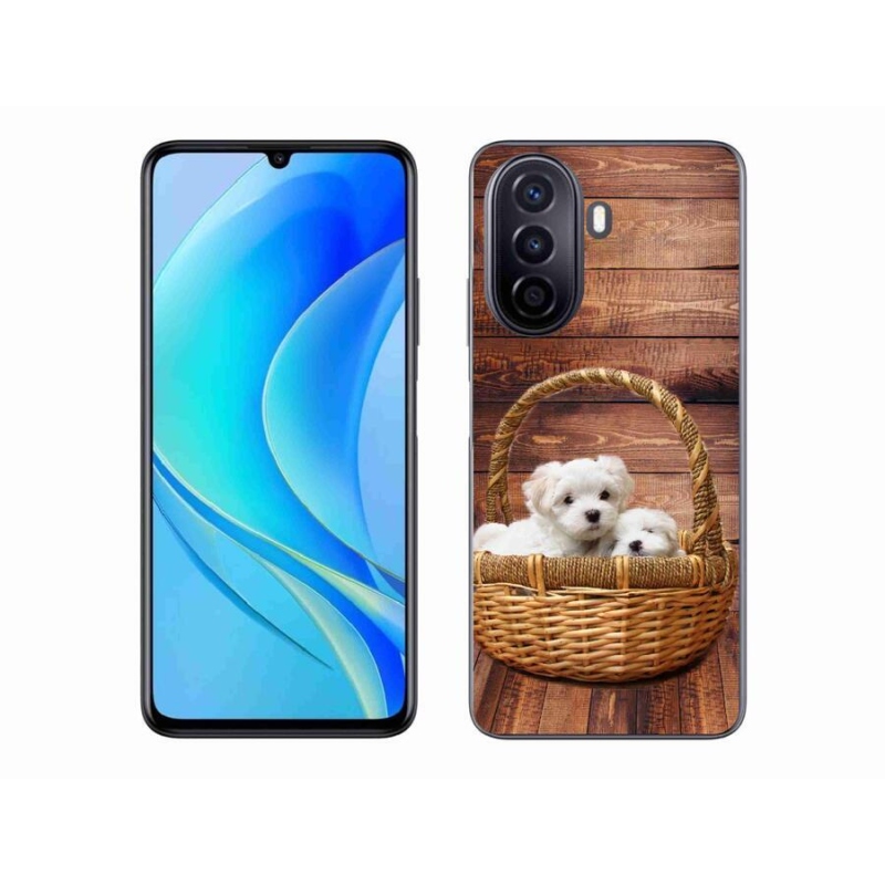 Gél borítás mmCase mobil Huawei Nova Y70 - kölyökkutyákhoz