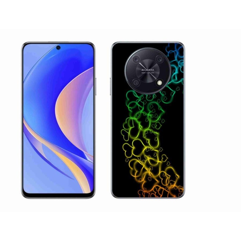 Gél borító mmCase mobil Huawei Nova Y90 - színes szívek