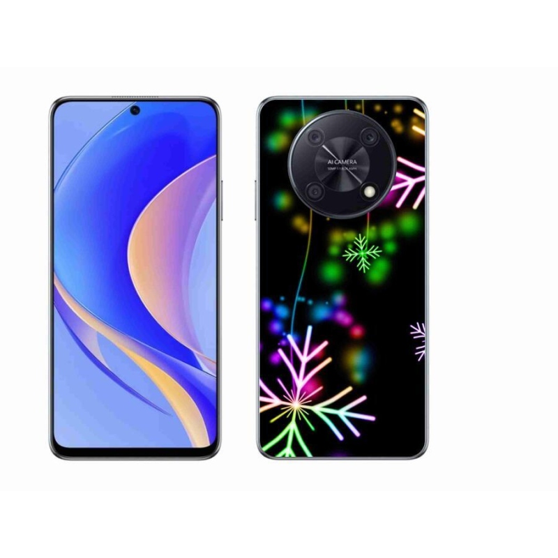 Gél borító mmCase a mobiltelefonon Huawei Nova Y90 - színes pelyhek