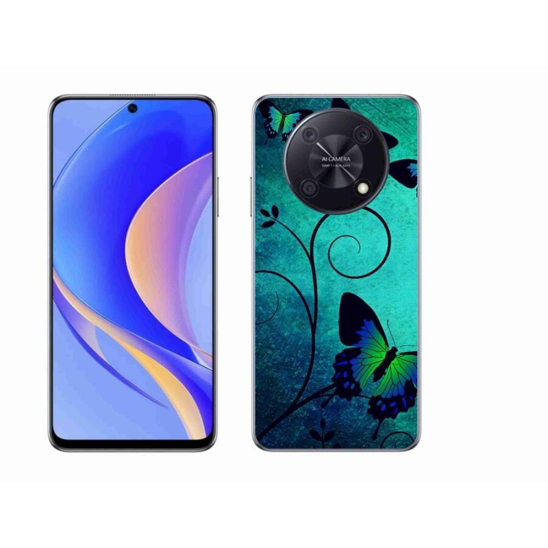 Gél borítás mmCase mobil Huawei Nova Y90 - színes pillangókhoz