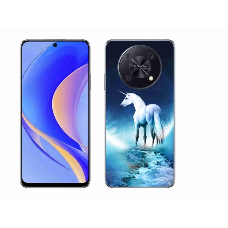 Gél borítás mmCase a Huawei Nova Y90 készülékhez - fehér egyszarvú