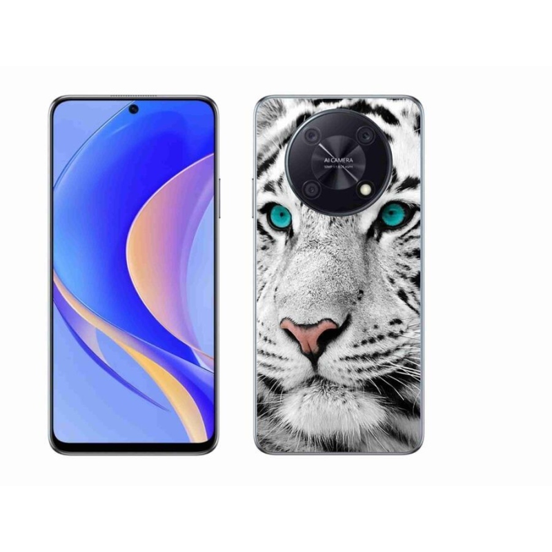 Gél borítás mmCase a Huawei Nova Y90 készülékhez - fehér tigris