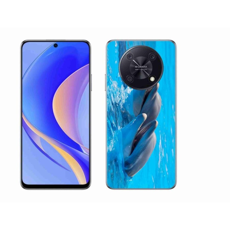 Gél borító mmCase mobil Huawei Nova Y90 - delfinek - mobiltelefonokhoz