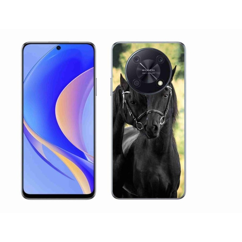 Gél borítás mmCase a Huawei Nova Y90 készülékhez - két fekete ló
