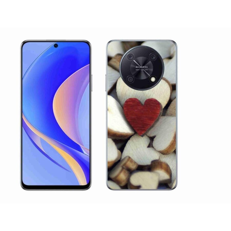 Gél borító mmCase mobiltelefonhoz Huawei Nova Y90 - gravírozott piros szív