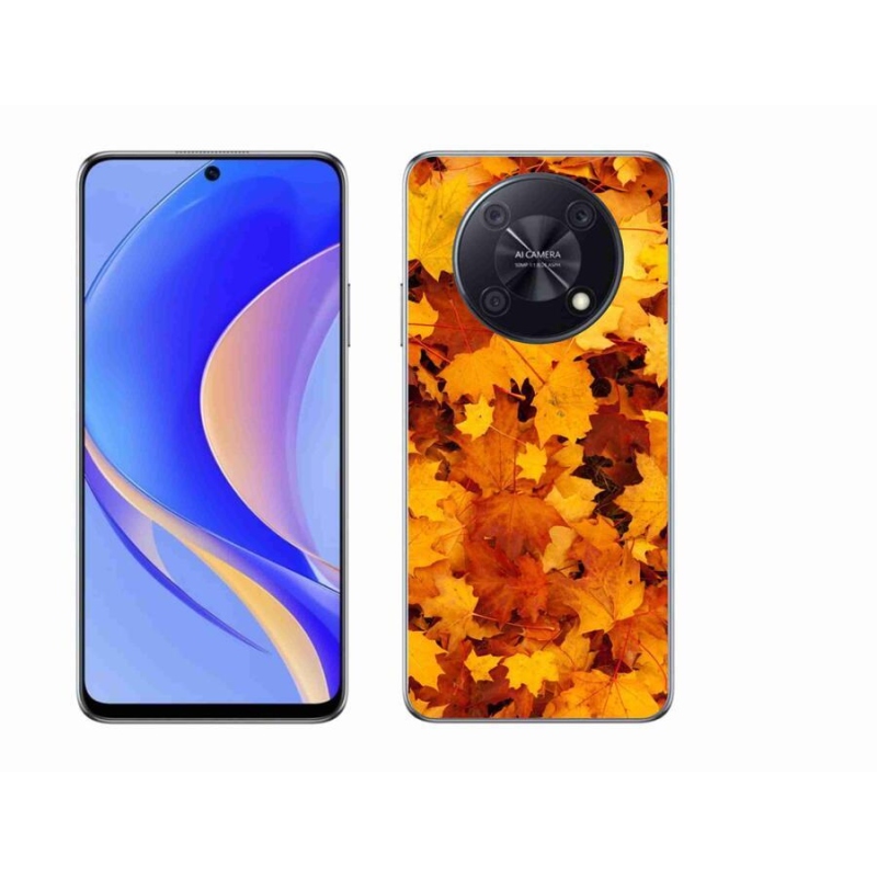 Gél borítás mmCase mobil Huawei Nova Y90 - juharlevelek - mobilhoz