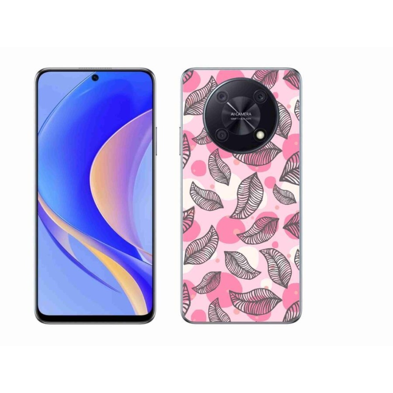 Gél borító mmCase a mobil Huawei Nova Y90 - rajzfilm hulló levelek