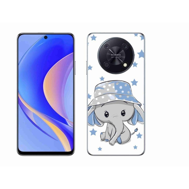 Gél borítás mmCase a Huawei Nova Y90 készülékhez - kék elefánt
