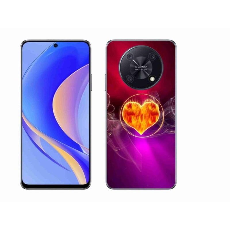 Gél borítás mmCase mobil Huawei Nova Y90 - tüzes szív