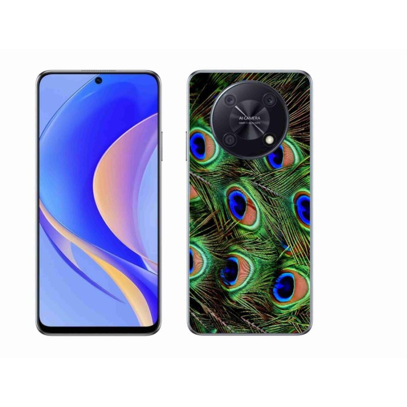Gél borítás mmCase a Huawei Nova Y90 készülékhez - pávatoll