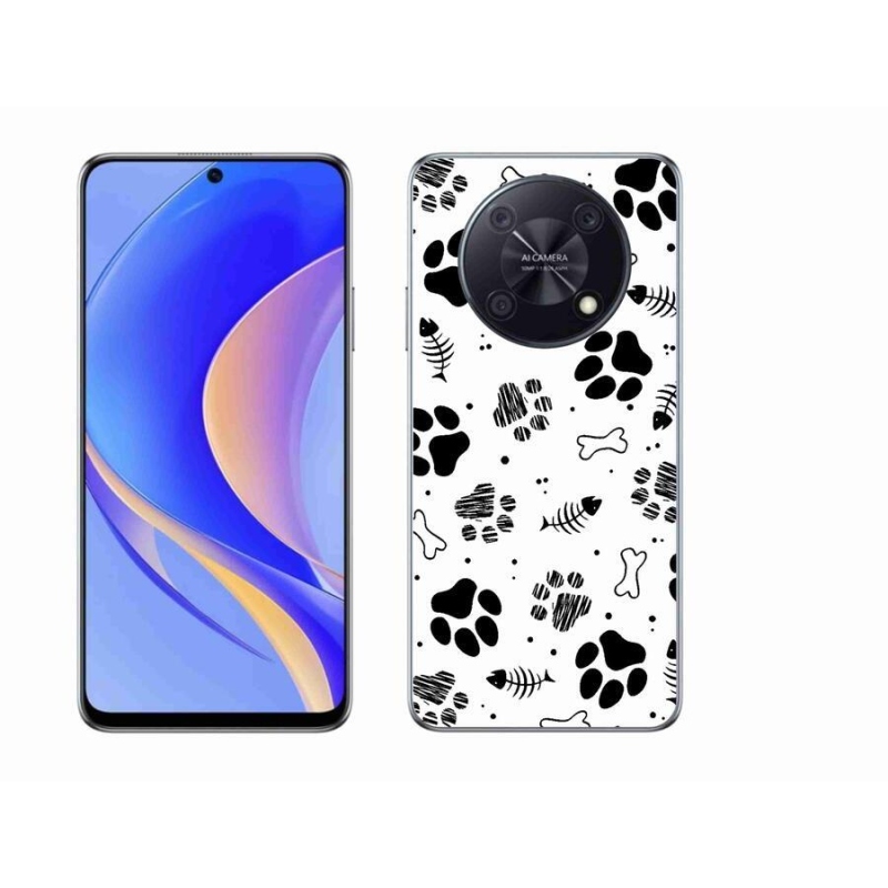 Gél borító mmCase mobil Huawei Nova Y90 - kutyamancsok 1
