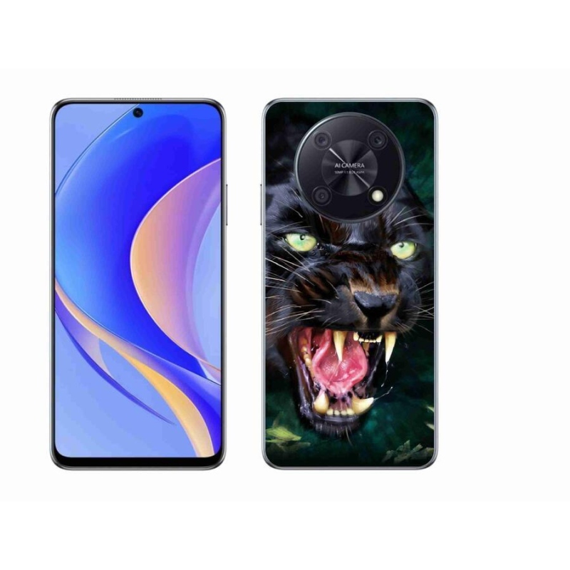 Gél borítás mmCase a Huawei Nova Y90 készülékhez - dühös fekete párduc