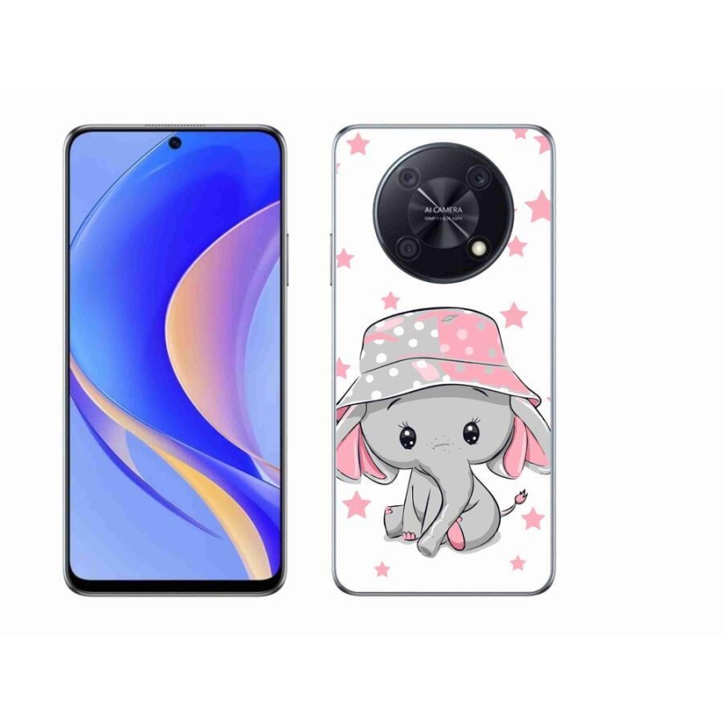 Gél borítás mmCase a Huawei Nova Y90 készülékhez - rózsaszín elefánt