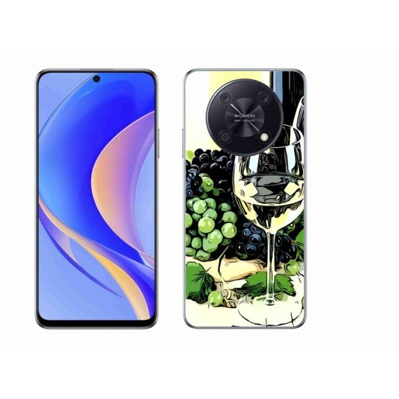 Gél borító mmCase mobil Huawei Nova Y90 - pohár bor