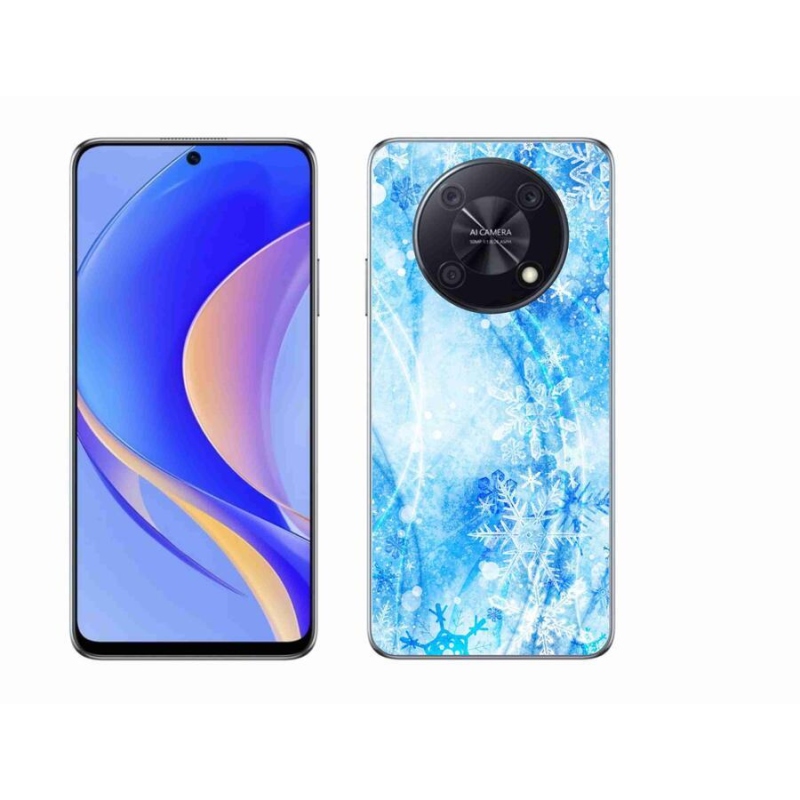 Gél borító mmCase a Huawei Nova Y90 készülékhez - hópelyhek