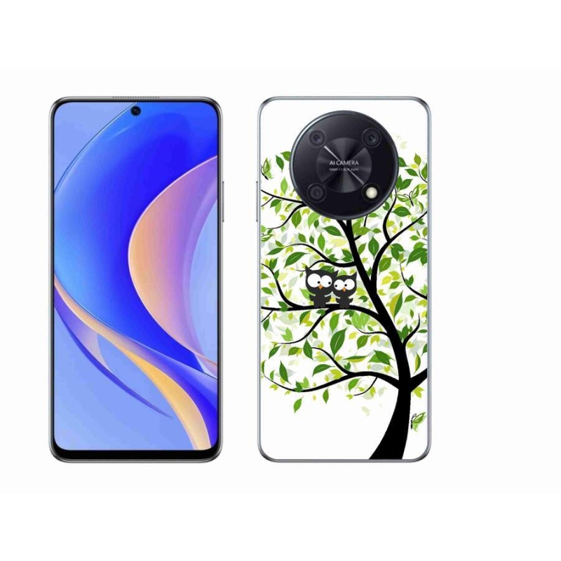Gél borító mmCase mobil Huawei Nova Y90 - baglyok a fán